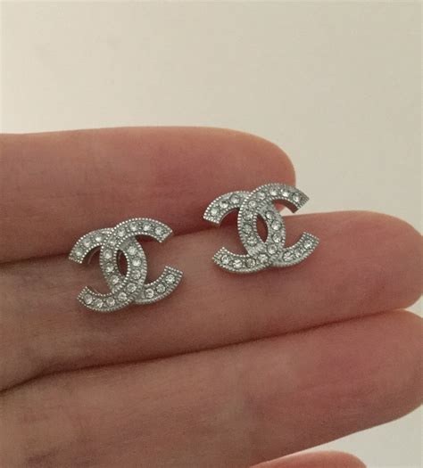 chanel cc drop earrings replica|chanel cc earrings sterling silver.